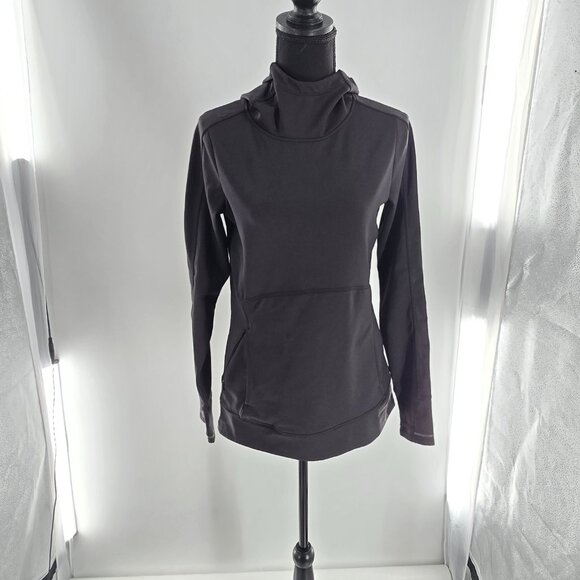 Athleta Stowe Hoodie Women's‎  XS Black Balaclava Pullover Zip Pocket Athleisure - Picture 7 of 12